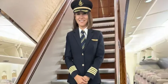 Elektrik Mühendisliğinden Pilotluğa: ‘Kübra Kaptan’ Dünyanın En Büyük Uçağına Pilot Oldu