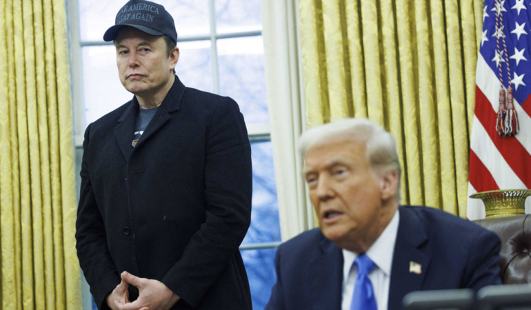 elon musk-donald trump