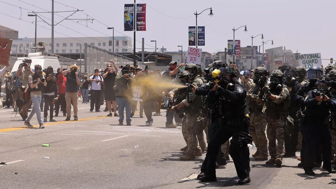 los angeles protesto