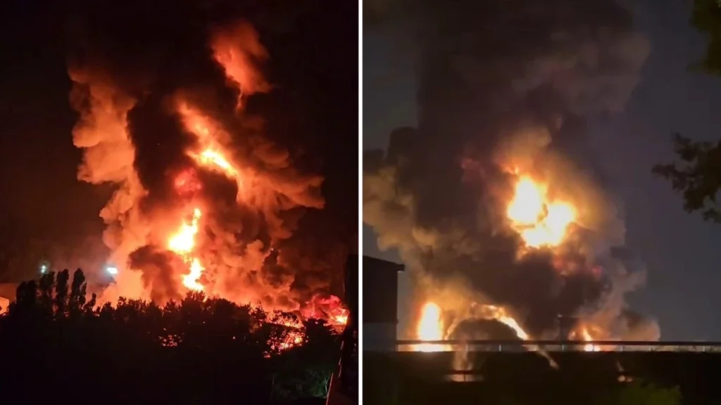 Çekmeköy fabrika yangın