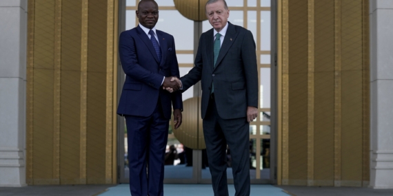 Cumhurbaşkanı Erdoğan Gabonlu Mevkidaşı Nguema’yı Ağırladı