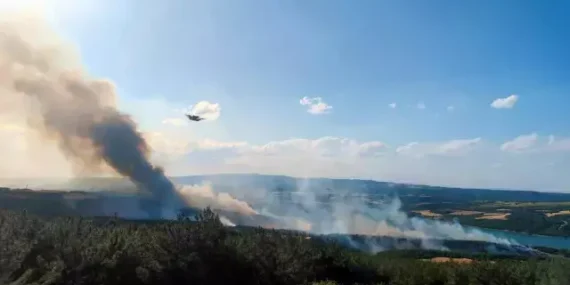 Tekirdağ Şarköy’de Orman Yangını Alarmı!