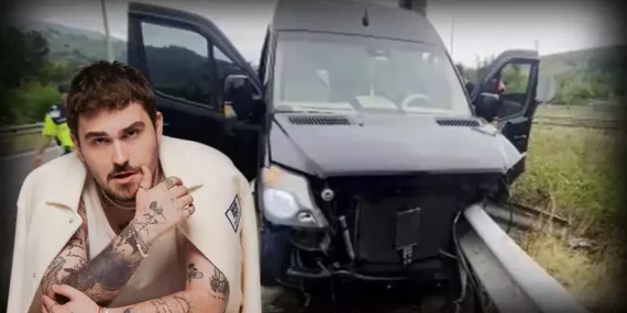 Çağan Şengül ve Ekibi Konsere Giderken Kaza Geçirdi